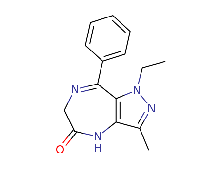 Pyrazolo[4,3-e][1,4]diazepin-5(1H)-one,1-ethyl-4,6-dihydro-3-methyl-8-phenyl-