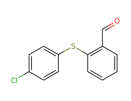 Molecular Structure of 107572-07-6 (2-(4-CHLOROPHENYLTHIO)BENZALDEHYDE)