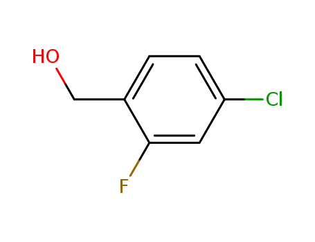 Molecular Structure of 56456-49-6 (4-Chloro-2-fluorobenzyl alcohol)