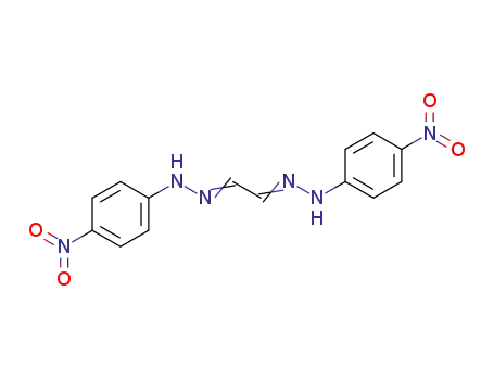 Molecular Structure of 3078-13-5 (4-nitro-N-[[(2Z)-2-[(4-nitrophenyl)hydrazinylidene]ethylidene]amino]aniline)