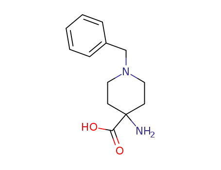 Molecular Structure of 39143-25-4 (4-AMINO-1-BENZYL-PIPERIDINE-4-CARBOXYLIC ACID)