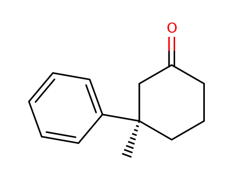 Molecular Structure of 905832-87-3 ((R)-3-methyl-3-phenylcyclohexan-1-one)