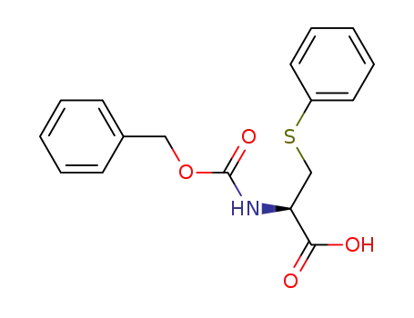 Molecular Structure of 82611-65-2 (N-CARBOBENZYLOXY-S-PHENYL-L-CYSTEINE)