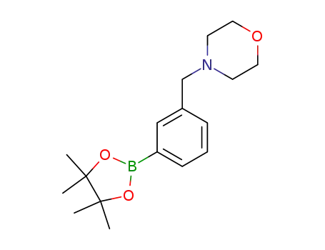 Molecular Structure of 364794-80-9 (4-[3-(4,4,5,5-TETRAMETHYL-1,3,2-DIOXABOROLAN-2-YL)BENZYL]MORPHOLINE)