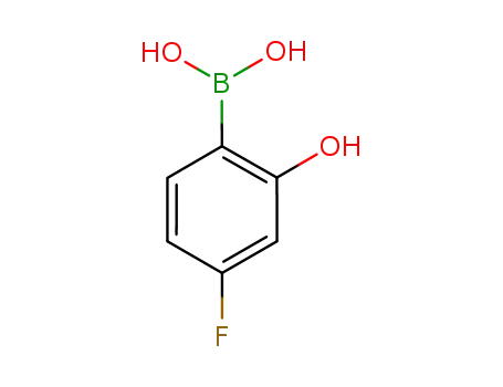 Molecular Structure of 850568-00-2 (4-FLUORO-2-HYDROXYPHENYLBORONIC ACID)