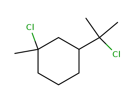 Molecular Structure of 4497-93-2 (Cyclohexane, 1-chloro-3-(1-chloro-1-methylethyl)-1-methyl-)