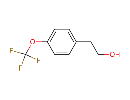 Molecular Structure of 196811-90-2 (4-(TRIFLUOROMETHOXY)BENZENEETHANOL)
