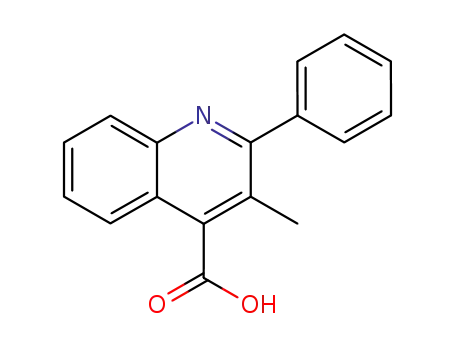 Molecular Structure of 43071-45-0 (3-METHYL-2-PHENYL-QUINOLINE-4-CARBOXYLIC ACID)