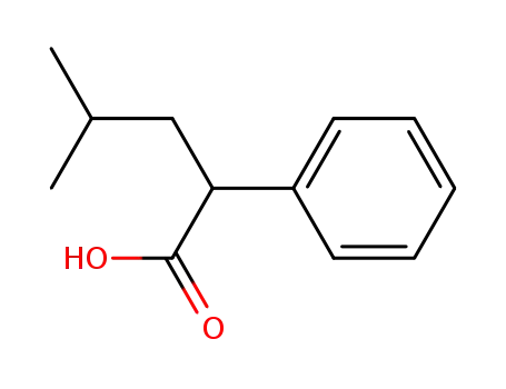 Molecular Structure of 14320-58-2 (4-methyl-2-phenylpentanoic acid)
