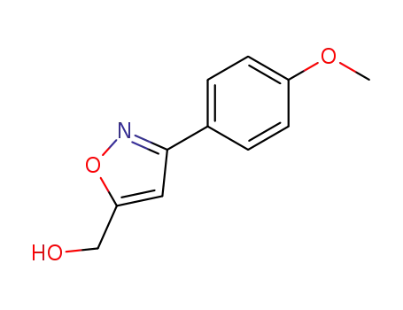 Molecular Structure of 206055-86-9 ([3-(4-METHOXY-PHENYL)-ISOXAZOL-5-YL]-METHANOL)