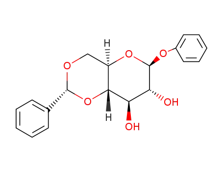 Molecular Structure of 75829-66-2 ((-)-(4,6-O-BENZYLIDENE)PHENYL-BETA-D-GLUCOPYRANOSIDE)