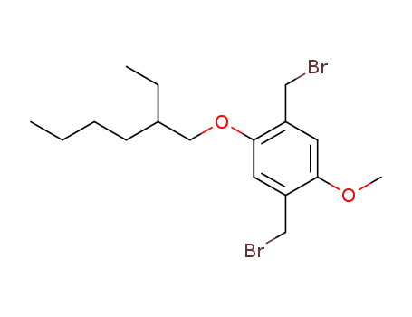 Molecular Structure of 209625-37-6 (1,4-Bis(bromomethyl)-2-methoxy-5-(2-ethylhexyloxy)benzene)