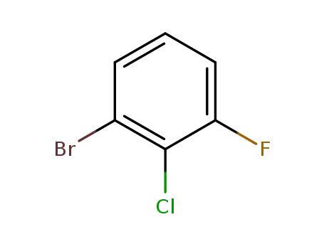 Molecular Structure of 883499-24-9 (2-Chloro-3-fluorobromobenzene)