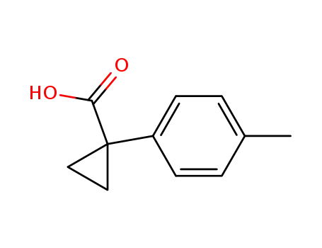 Molecular Structure of 83846-66-6 (1-(4-Methylphenyl)-1-cyclopropanecarboxylic acid)