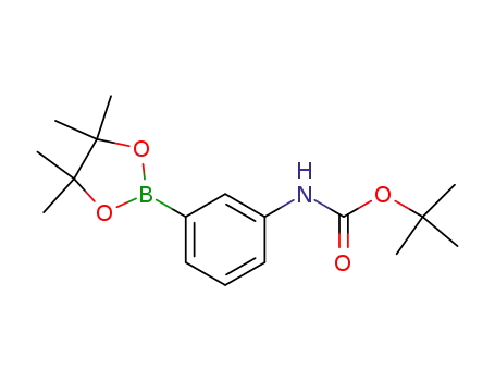 Molecular Structure of 330793-09-4 (TERT-BUTYL-N-[3-(4,4,5,5-TETRAMETHYL-1,3,2-DIOXABOROLAN-2-YL)PHENYL]CARBAMATE)