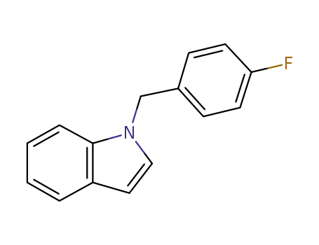 Molecular Structure of 204205-77-6 (1H-Indole, 1-[(4-fluorophenyl)methyl]-)