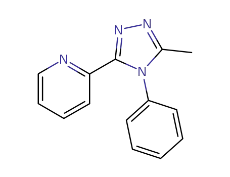 Molecular Structure of 14664-84-7 (Pyridine, 2-(5-methyl-4-phenyl-4H-1,2,4-triazol-3-yl)-)