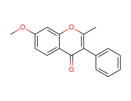 4H-1-Benzopyran-4-one, 7-methoxy-2-methyl-3-phenyl-