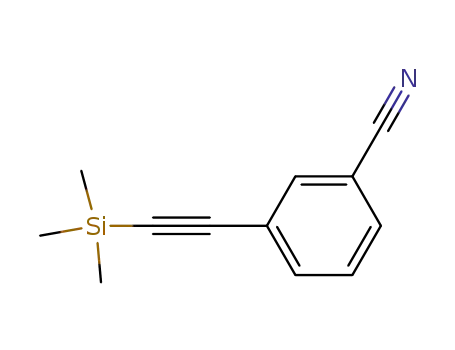 Molecular Structure of 190771-22-3 (3-[(TRIMETHYLSILYL)ETHYNYL]BENZONITRILE)