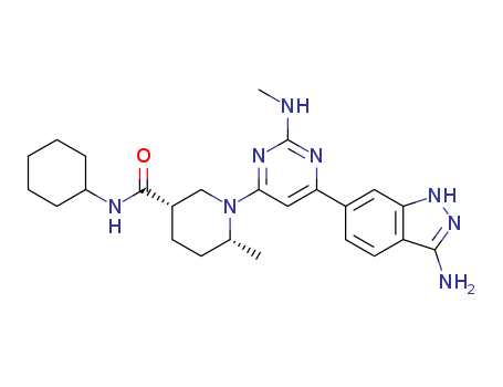 GSK2334470;3-Piperidinecarboxamide,1-[6-(3-amino-1H-indazol-6-yl)-2-(methylamino)-4-pyrimidinyl]-N-cyclohexyl-6-methyl-,(3S,6R)-