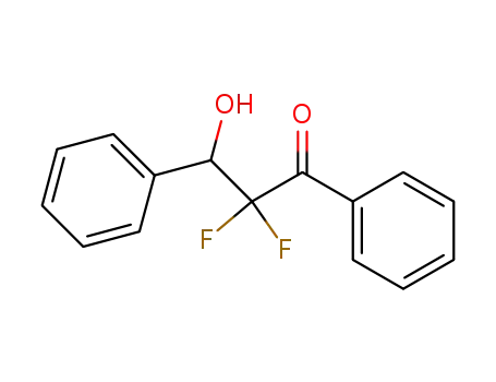 Molecular Structure of 115818-55-8 (1-Propanone, 2,2-difluoro-3-hydroxy-1,3-diphenyl-)