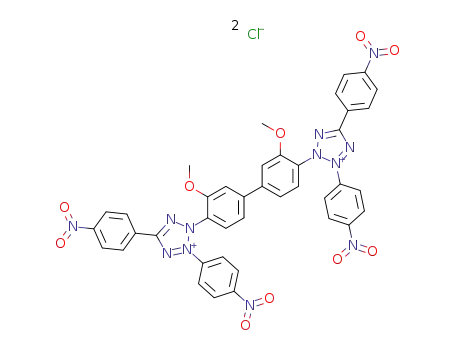 Molecular Structure of 1184-43-6 (Tetranitroblue tetrazolium chloride)