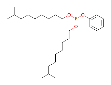 Molecular Structure of 4169-13-5 (Phosphorous acid phenylbis(8-methylnonyl) ester)