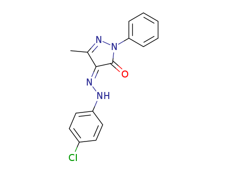 1H-Pyrazole-4,5-dione, 3-methyl-1-phenyl-, 4-[(4-chlorophenyl)hydrazone], (Z)-