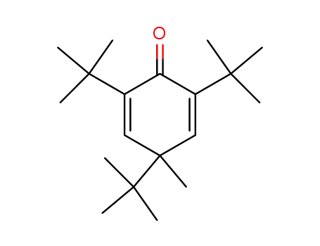 Molecular Structure of 19687-22-0 (2,5-Cyclohexadien-1-one, 2,4,6-tris(1,1-dimethylethyl)-4-methyl-)