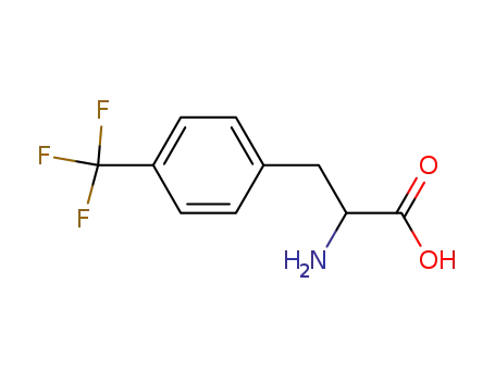 Molecular Structure of 14091-16-8 (4-(TRIFLUOROMETHYL)-DL-PHENYLALANINE)