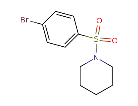 Molecular Structure of 834-66-2 (1-(4-BROMOPHENYLSULFONYL)PIPERIDINE)