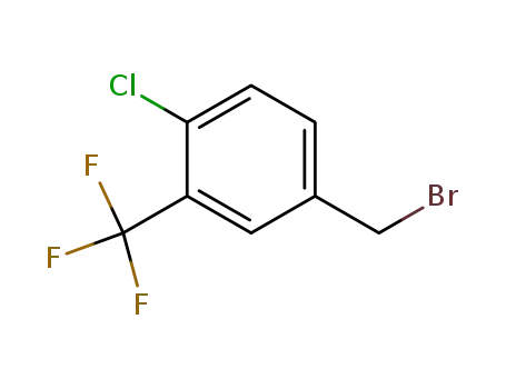 Molecular Structure of 261763-23-9 (4-CHLORO-3-(TRIFLUOROMETHYL)BENZYL BROMIDE)