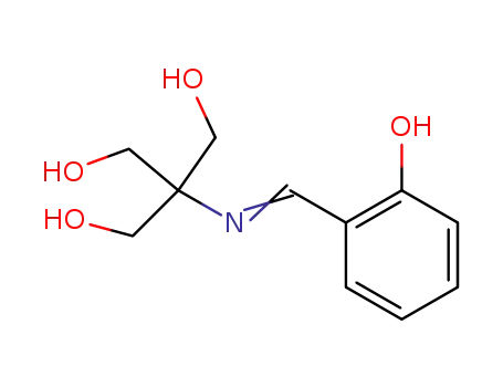 Molecular Structure of 18212-81-2 (2-(Hydroxymethyl)-2-(2-hydroxybenzylideneamino)-1,3-propanediol)