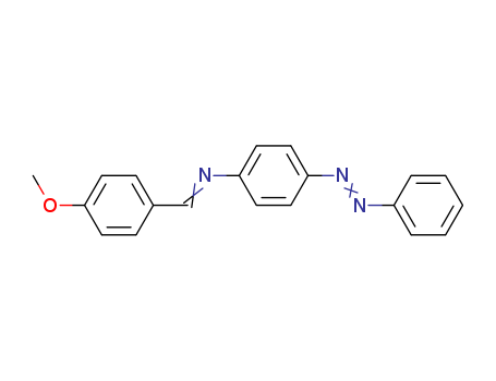 Benzenamine,N-[(4-methoxyphenyl)methylene]-4-(2-phenyldiazenyl)- cas  744-66-1
