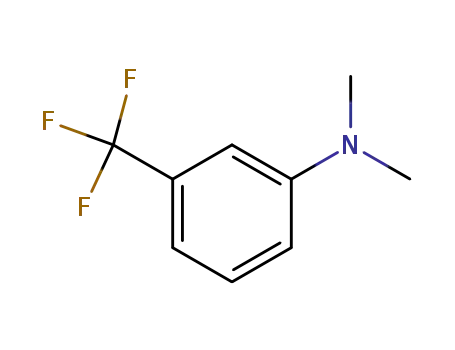 Molecular Structure of 329-00-0 (N,N-dimethyl-3-(trifluoromethyl)aniline)