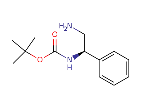 Molecular Structure of 137102-65-9 ([(1R)-2-AMINO-1-PHENYLETHYL]-CARBAMIC ACID 1,1-DIMETHYLETHYL ESTER)