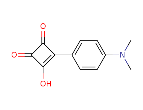 Molecular Structure of 107885-39-2 (3-Cyclobutene-1,2-dione, 3-[4-(dimethylamino)phenyl]-4-hydroxy-)