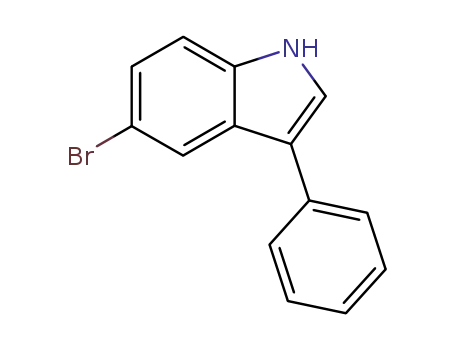 Molecular Structure of 54470-19-8 (1H-Indole, 5-bromo-3-phenyl-)