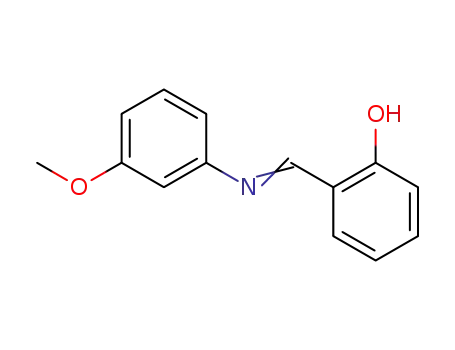 Molecular Structure of 889-29-2 (Phenol, 2-[[(3-methoxyphenyl)imino]methyl]-)