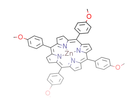 Molecular Structure of 57715-42-1 (zinc(II)(5,10,15,20-tetra(p-methoxyphenyl)-porphyrinato))