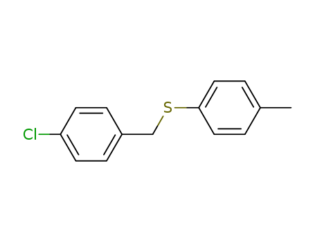 Molecular Structure of 100716-85-6 (Benzene, 1-chloro-4-[[(4-methylphenyl)thio]methyl]-)