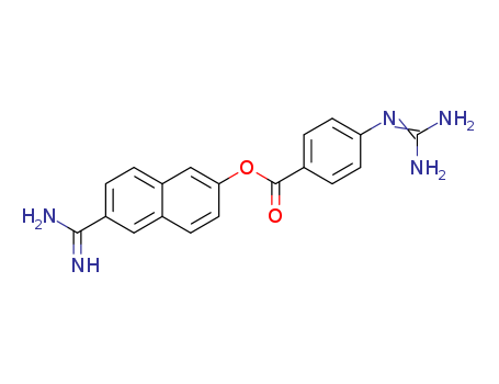 Benzoic acid,4-[(aminoiminomethyl)amino]-, 6-(aminoiminomethyl)-2-naphthalenyl ester