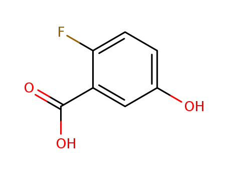 Molecular Structure of 51446-30-1 (2-FLUORO-5-HYDROXYBENZOIC ACID)