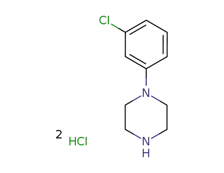 Molecular Structure of 51639-49-7 (1-(3-Chlorophenyl)piperazine dihydrochloride)