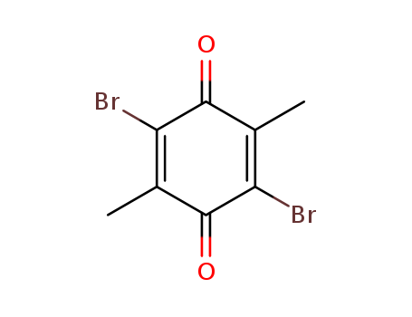 28293-38-1,2,5-dibromo-3,6-dimethylcyclohexa-2,5-diene-1,4-dione,p-Benzoquinone,2,5-dibromo-3,6-dimethyl- (8CI); 2,5-Dibromo-3,6-dimethyl-1,4-benzoquinone; NSC112200