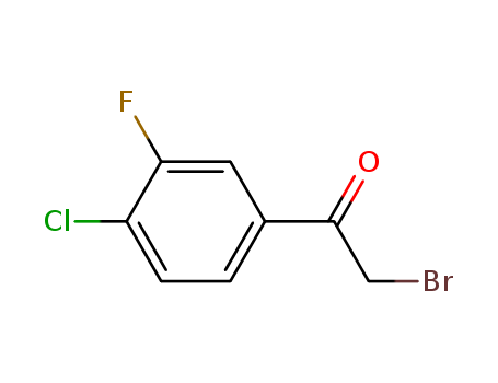 2-Bromo-1-(4-chloro-3-fluorophenyl)ethan-1-one cas no. 231297-62-4 98%