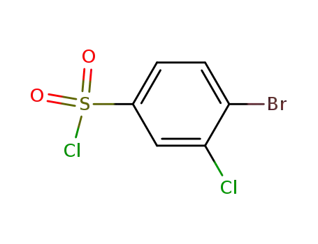 Molecular Structure of 874801-46-4 (4-Bromo-3-chlorobenzenesulphonyl chloride)