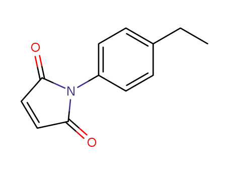Molecular Structure of 76620-00-3 (N-(4-ETHYLPHENYL)MALEIMIDE)