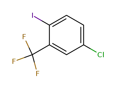 Molecular Structure of 23399-77-1 (5-CHLORO-2-IODOBENZOTRIFLUORIDE)