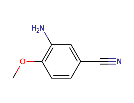 Molecular Structure of 60979-25-1 (3-Amino-4-methoxybenzonitrile)